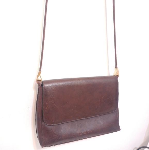 ⛔️SOLD⛔️Vintage Liz Claiborne Chocolate Brown Crossbody Bag - Picture 4 of 12